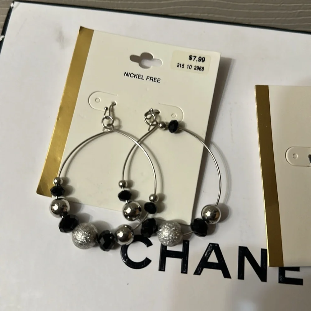 Target Silver and Black Earring jewelry Set bundle💕 nwt 4x15$